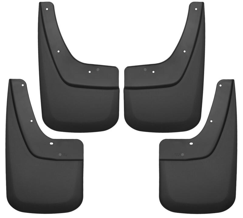GMC Sierra 2500 HD Mud Guards - Front + Rear - Husky Liners - FormFit Design - Black - `15-`16
